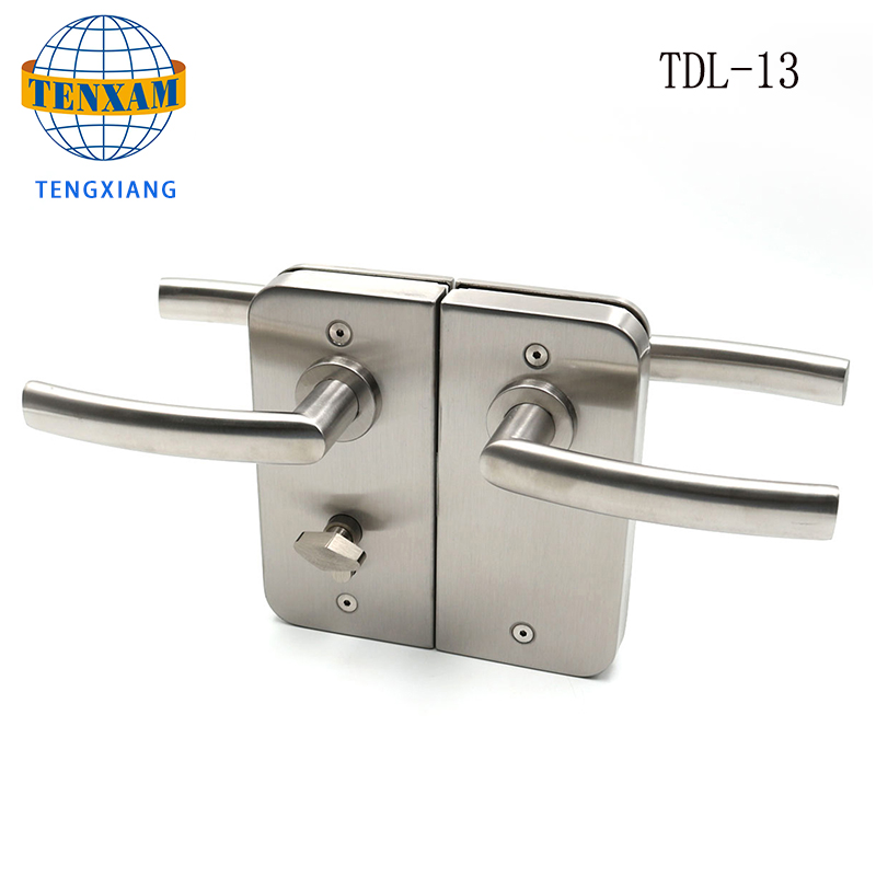 Zink Alloy Glass Door Lock System Inomhus